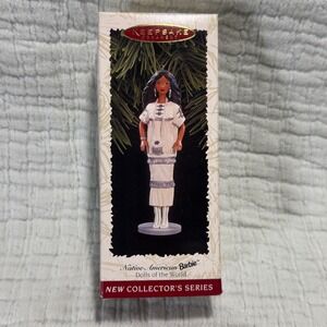 HALLMARK Native American Indian BARBIE #1 Dolls‎ of the World 1996 Ornament